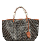 Goyard Goyardine Black and Brown Saint Louis GM Tote Bag Palladium Hardware - Thumbnail View 1