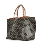 Goyard Goyardine Black and Brown Saint Louis GM Tote Bag Palladium Hardware - Thumbnail View 5