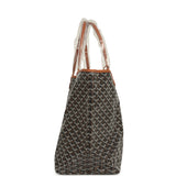 Goyard Goyardine Black and Brown Saint Louis GM Tote Bag Palladium Hardware - Thumbnail View 3