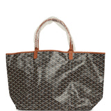 Goyard Goyardine Black and Brown Saint Louis GM Tote Bag Palladium Hardware - Thumbnail View 4