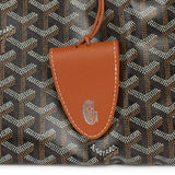 Goyard Goyardine Black and Brown Saint Louis GM Tote Bag Palladium Hardware - Thumbnail View 8