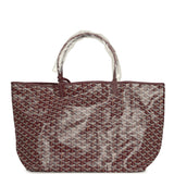 Goyard Goyardine Burgundy Saint Louis GM Tote Bag Palladium Hardware - Thumbnail View 4