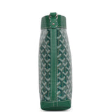 Goyard Goyardine Canvas Green Conti Pouch Palladium Hardware - Thumbnail View 3