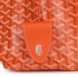 Goyard Goyardine Orange Saint Louis GM Tote Bag Palladium Hardware - Thumbnail View 7