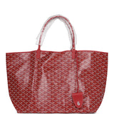 Goyard Goyardine Red Saint Louis GM Tote Palladium Hardware - Thumbnail View 1