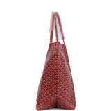 Goyard Goyardine Red Saint Louis GM Tote Palladium Hardware - Thumbnail View 3