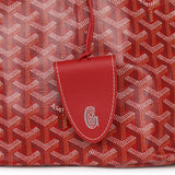 Goyard Goyardine Red Saint Louis GM Tote Palladium Hardware - Thumbnail View 7
