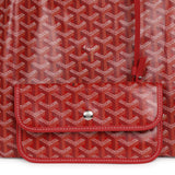 Goyard Goyardine Red Saint Louis GM Tote Palladium Hardware - Thumbnail View 8