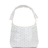 Goyard Goyardine White Boheme Mini Hobo Bag Palladium Hardware - Thumbnail View 1
