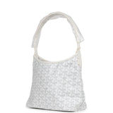 Goyard Goyardine White Boheme Mini Hobo Bag Palladium Hardware - Thumbnail View 5
