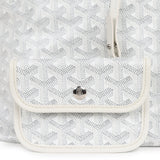 Goyard Goyardine White Boheme Mini Hobo Bag Palladium Hardware - Thumbnail View 7