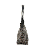 Goyard Goyardine Black Boheme Mini Hobo Bag Palladium Hardware - Thumbnail View 3