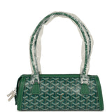 Goyard Goyardine Canvas Bonbonnière Bag Green Chevroches Calfskin Palladium Hardware - Thumbnail View 1