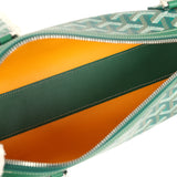 Goyard Goyardine Canvas Bonbonnière Bag Green Chevroches Calfskin Palladium Hardware - Thumbnail View 10