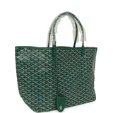 Goyard Goyardine Green Saint Louis GM Tote Bag Palladium Hardware - Thumbnail View 2