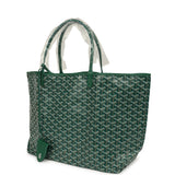 Goyard Goyardine Green Saint Louis GM Tote Bag Palladium Hardware - Thumbnail View 5