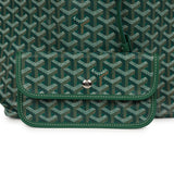 Goyard Goyardine Green Saint Louis GM Tote Bag Palladium Hardware - Thumbnail View 7