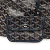 Goyard Goyardine Navy Boheme Mini Hobo Bag Palladium Hardware - Thumbnail View 7