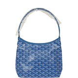 Goyard Goyardine Sky Blue Boheme Mini Hobo Bag Palladium Hardware - Thumbnail View 4