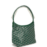 Goyard Goyardine Green Boheme Mini Hobo Bag Palladium Hardware - Thumbnail View 2
