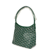 Goyard Goyardine Green Boheme Mini Hobo Bag Palladium Hardware - Thumbnail View 5