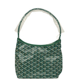 Goyard Goyardine Green Boheme Mini Hobo Bag Palladium Hardware - Thumbnail View 4