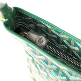 Goyard Goyardine Green Boheme Mini Hobo Bag Palladium Hardware - Thumbnail View 7