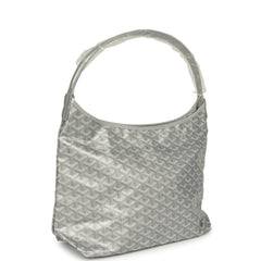 Goyard Goyardine Silver Metallic Boheme Hobo Palladium Hardware