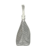 Goyard Goyardine Silver Metallic Boheme Hobo Palladium Hardware - Thumbnail View 4
