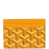 Goyard Goyardine Canvas Yellow Saint-Sulpice Card Wallet - Thumbnail View 4