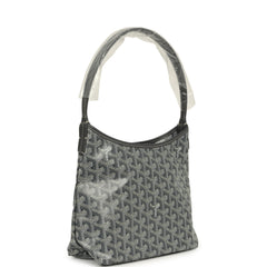 Goyard Goyardine Grey Boheme Hobo Mini Palladium Hardware