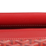 Goyard Goyardine Canvas Red Conti Pouch Palladium Hardware - Thumbnail View 9