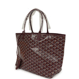 Goyard Goyardine Canvas Burgundy Saint Louis PM Tote Palladium Hardware - Thumbnail View 5