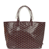 Goyard Goyardine Canvas Burgundy Saint Louis PM Tote Palladium Hardware - Thumbnail View 4