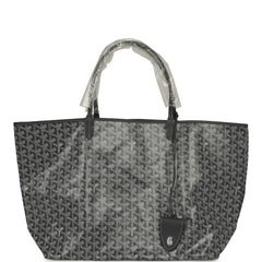 Goyard Goyardine Grey Saint Louis GM Tote Palladium Hardware