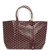 Goyard Goyardine Canvas Burgundy Saint Louis PM Tote Palladium Hardware - Thumbnail View 1