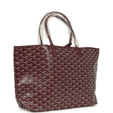 Goyard Goyardine Canvas Burgundy Saint Louis PM Tote Palladium Hardware - Thumbnail View 2