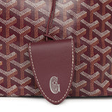 Goyard Goyardine Canvas Burgundy Saint Louis PM Tote Palladium Hardware - Thumbnail View 7