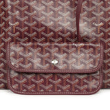 Goyard Goyardine Canvas Burgundy Saint Louis PM Tote Palladium Hardware - Thumbnail View 8