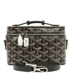 Goyard Goyardine Black Muse Vanity Mini Palladium Hardware