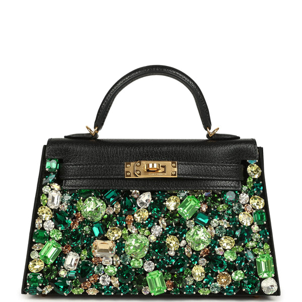 Bag Bestie x LeBag Paris Green Emerald Swarovski Crystal Cover