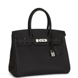 Hermes Birkin 30 Black Togo Palladium Hardware