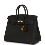 Hermes Birkin 25 Black Togo Gold Hardware