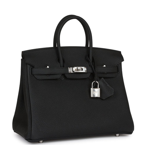 Hermes Birkin 25 Black Togo Palladium Hardware