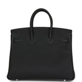 Hermes Birkin 25 Black Togo Palladium Hardware