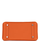 Authenticated Used Hermes Birkin 25 Dobris Orange □ H Engraved Handbag 0245  HERMES Vovelor 