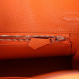 Hermes Birkin 25 Orange Togo Leather Gold Hw Handbag - Luxury Souq