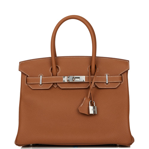 Hermes Birkin 30 Gold Togo Palladium Hardware