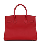 Pre-owned Hermes Birkin 30 Rouge Casaque Epsom Gold Hardware