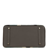 Custom Camouflage Swarovski Crystal Hermes Birkin 35 Etain Togo Gold Hardware